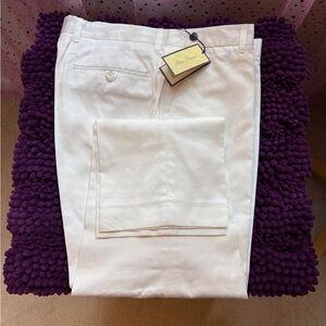 36/30 Alan Flusser White Chinos for a Casual Look NWT
